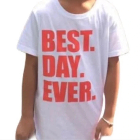 GRAPHIC TEE EUC GIRLS BOYS BIRTHDAY TOP SHIRT TEE TSHIRT SUMMER SIZE M 10 12 - Picture 2 of 3